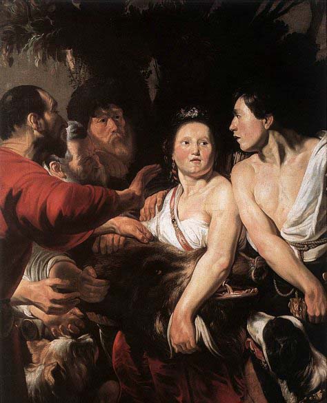 JORDAENS, Jacob Meleager and Atalanta